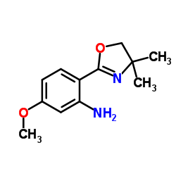 2-(4,4-dimethyl-4,5-dihydrooxazol-2-yl)-5-methoxyaniline结构式