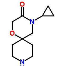 4-Cyclopropyl-1-oxa-4,9-diazaspiro[5.5]undecan-3-one结构式