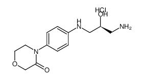 4-[4-{(R)-3-amino-2-hydroxypropylamino}phenyl]morpholin-3-one hydrochloride图片