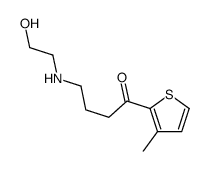 4-(2-hydroxyethylamino)-1-(3-methylthiophen-2-yl)butan-1-one Structure