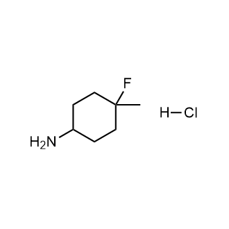 4-氟-4-甲基环己-1-胺盐酸盐结构式