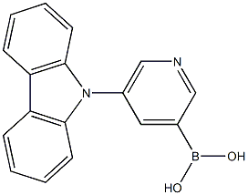 (5-(9H-carbazol-9-yl)pyridin-3-yl)boronic acid Structure