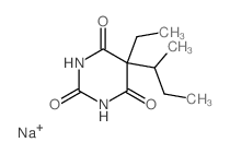 sodium,5-butan-2-yl-5-ethyl-4,6-dioxo-1H-pyrimidin-2-olate结构式