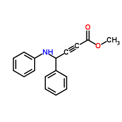 Methyl 4-anilino-4-phenyl-2-butynoate Structure