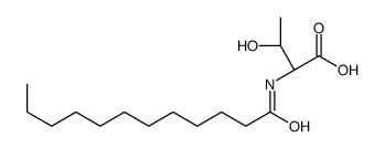 (2S,3R)-2-(dodecanoylamino)-3-hydroxybutanoic acid Structure