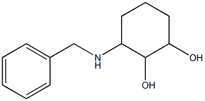 3-(benzylamino)cyclohexane-1,2-diol Structure