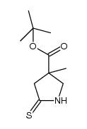 tert-butyl 3-methyl-5-thioxopyrrolidine-3-carboxylate结构式