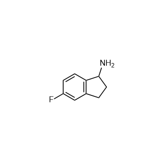 5-FLUORO-2,3-DIHYDRO-1H-INDEN-1-AMINE Structure