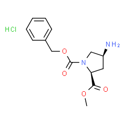 (2S,4S)-1-苄基 2-甲基 4-氨基吡咯烷-1,2-二羧酸酯盐酸盐图片