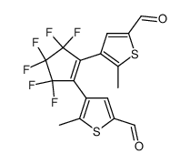 1,2-bis(5'-formyl-2'-methylthien-3'-yl)perfluorocyclopentene structure