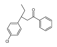 (3R)-3-(4-chlorophenyl)-1-phenylpentan-1-one Structure