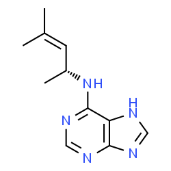 N(6)-(1,3-dimethyl-2-butenyl)adenine structure