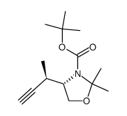 tert-butyl (S)-4-((R)-but-3-yn-2-yl)-2,2-dimethyloxazolidine-3-carboxylate Structure