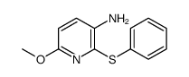 3-Amino-6-methoxy-2-(phenylthio)pyridine结构式