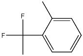 1-(1,1-difluoroethyl)-2-methyl- Benzene Structure