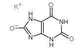 dipotassium,8-oxo-7,9-dihydropurine-2,6-diolate,hydrate结构式