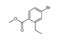 (S)-2-(1-Amino-ethyl)-4-bromo-benzoic acid methyl ester structure