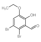 3-Ethoxy-5,6-dibromosalicylaldehyde Structure