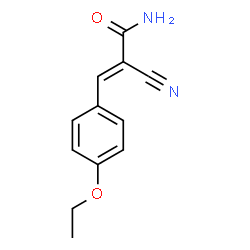 2-Propenamide,2-cyano-3-(4-ethoxyphenyl)-(9CI) structure