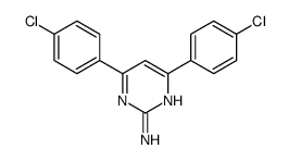 4,6-bis(4-chlorophenyl)pyrimidin-2-amine结构式