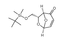 (1S,5S,7R)-7-(((tert-butyldimethylsilyl)oxy)methyl)-6,8-dioxabicyclo[3.2.1]oct-3-en-2-one Structure