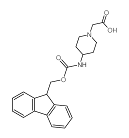 Fmoc-4-amino-1-carboxymethyl-piperidine Structure