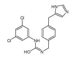 1-(3,5-dichlorophenyl)-3-[[4-(1H-imidazol-5-ylmethyl)phenyl]methyl]urea Structure