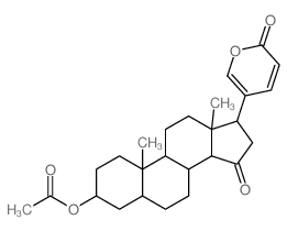 Bufa-20,22-dienolide,3-(acetyloxy)-15-oxo-, (3b,5b)- structure