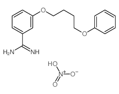 dihydroxy-oxo-azanium; 3-(4-phenoxybutoxy)benzenecarboximidamide结构式