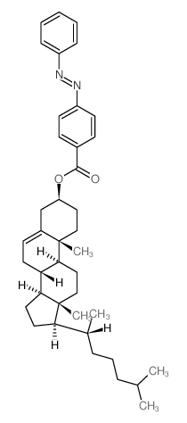 [(3S,8S,9S,10R,13R,14S,17R)-10,13-dimethyl-17-[(2R)-6-methylheptan-2-yl]-2,3,4,7,8,9,11,12,14,15,16,17-dodecahydro-1H-cyclopenta[a]phenanthren-3-yl] 4-phenyldiazenylbenzoate结构式