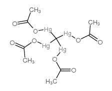 acetyloxy-[tris(acetyloxymercurio)methyl]mercury structure