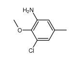 3-chloro-2-methoxy-5-methylaniline结构式