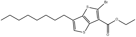 Thieno[3,2-b]thiophene-3-carboxylic acid, 2-bromo-6-octyl-, ethyl ester picture