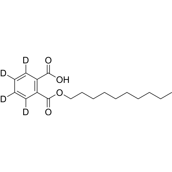 Mono-n-Decyl Phthalate-3,4,5,6-d4 Structure