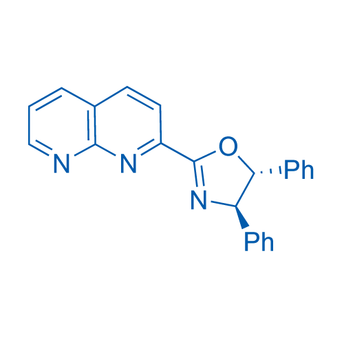 (4R,5R)-2-(1,8-萘啶-2-基)-4,5-二苯基-4,5-二氢恶唑图片