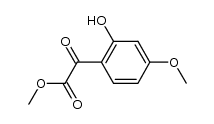 methyl 2-(2-hydroxy-4-methoxyphenyl)-2-oxoethanoate结构式