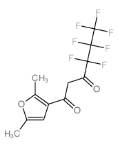 1,3-Hexanedione,1-(2,5-dimethyl-3-furanyl)-4,4,5,5,6,6,6-heptafluoro- Structure