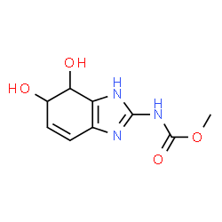 Carbamic acid, (4,5-dihydro-4,5-dihydroxy-1H-benzimidazol-2-yl)-, methyl ester (9CI)结构式