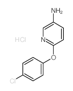 3-Pyridinamine,6-(4-chlorophenoxy)-, hydrochloride (1:1)结构式