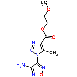 2-Methoxyethyl 1-(4-amino-1,2,5-oxadiazol-3-yl)-5-methyl-1H-1,2,3-triazole-4-carboxylate picture