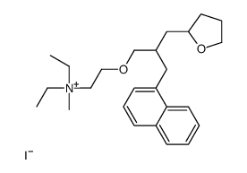 diethyl-methyl-[2-[2-(naphthalen-1-ylmethyl)-3-(oxolan-2-yl)propoxy]ethyl]azanium,iodide结构式