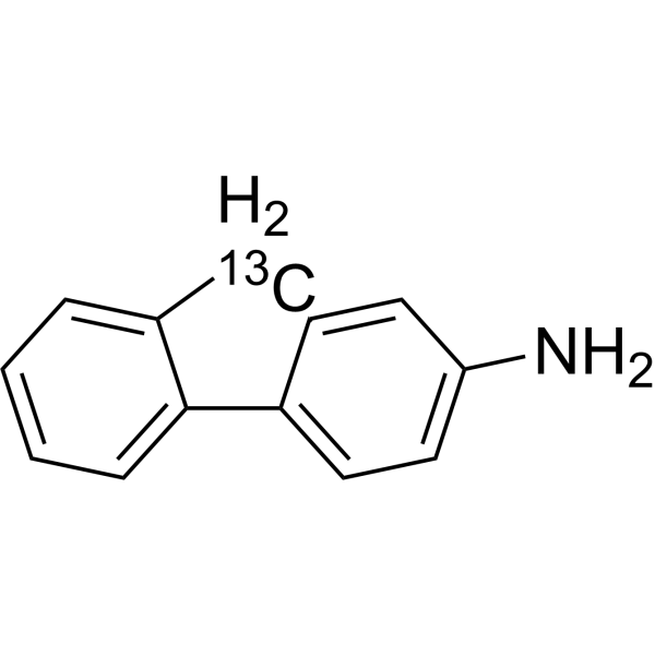 2-氨基芴-13C结构式