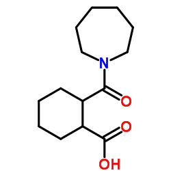 2-(1-Azepanylcarbonyl)cyclohexanecarboxylic acid Structure