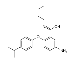 5-amino-N-butyl-2-(4-propan-2-ylphenoxy)benzamide Structure