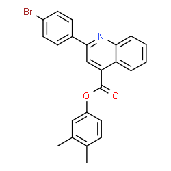 3,4-dimethylphenyl 2-(4-bromophenyl)-4-quinolinecarboxylate结构式