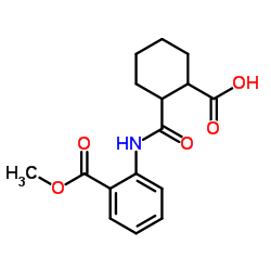 2-{[2-(Methoxycarbonyl)phenyl]carbamoyl}cyclohexanecarboxylic acid Structure