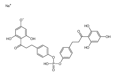 sodium,bis[4-[3-oxo-3-(2,4,6-trihydroxyphenyl)propyl]phenyl] phosphate结构式