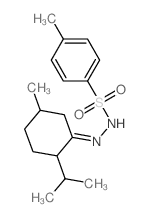 Benzenesulfonic acid,4-methyl-, 2-[5-methyl-2-(1-methylethyl)cyclohexylidene]hydrazide Structure