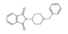 2-[1-(Phenylmethyl)-4-piperidinyl]-1H-isoindol-1,3(2H)-dione结构式