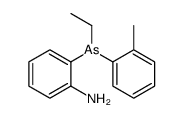 2-[ethyl-(2-methylphenyl)arsanyl]aniline Structure